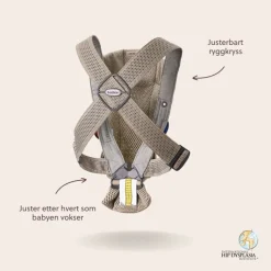 Babybjørn Bæresele Mini 3D Mesh, Gråbeige Outlet