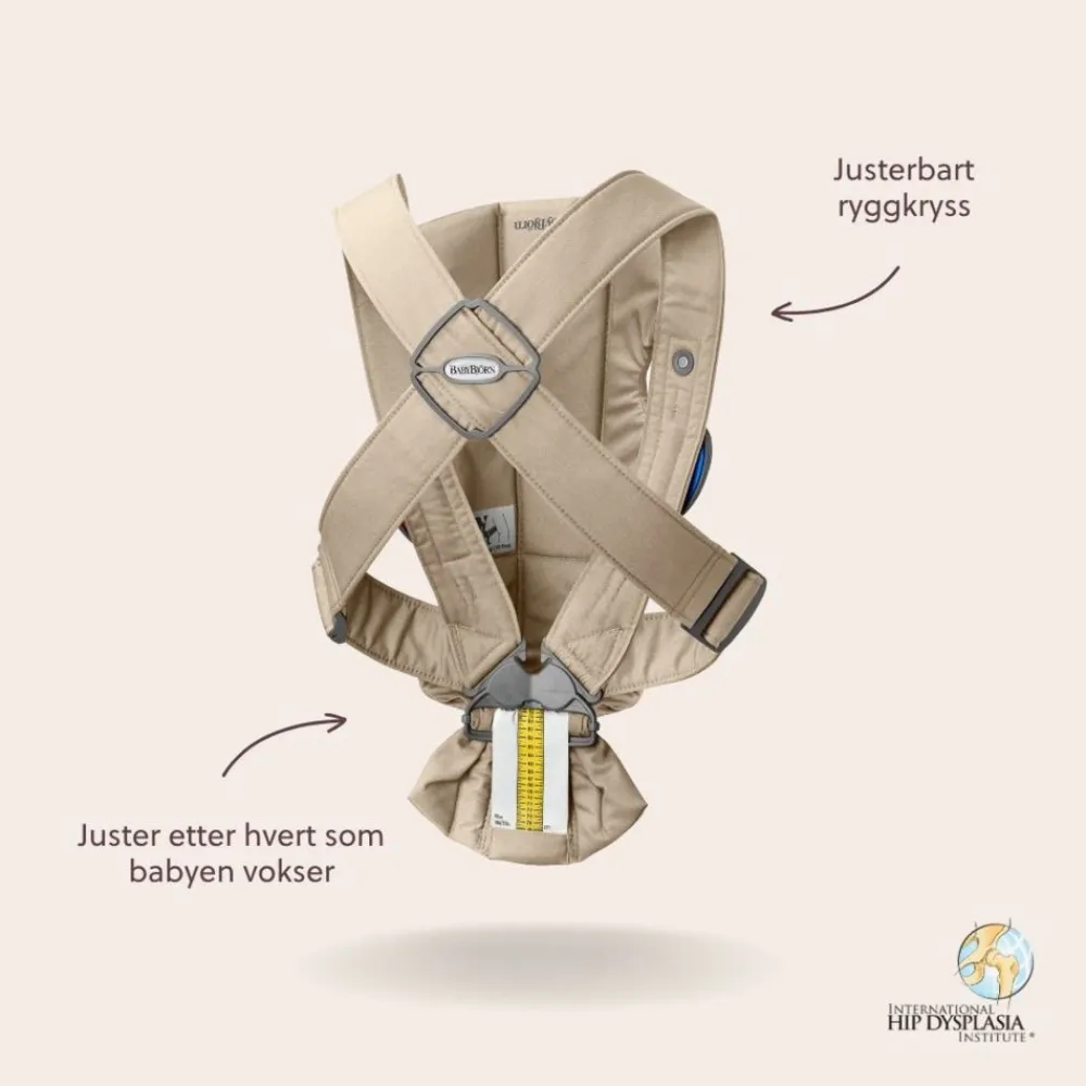 Babybjørn Bæresele Mini Vevd, Beige Outlet