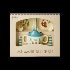 Rice Babyservise i gaveeske, Blå skogmotiv, Online