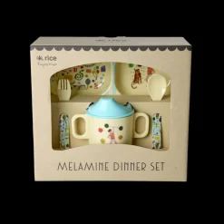 Rice Babyservise i gaveeske, Mint karnevalmotiv, Discount