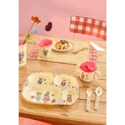 Rice Babyservise i gaveeske, Nathalie Lété-design, Krem, Clearance