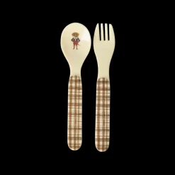 Rice Babyservise i gaveeske, Nathalie Lété-design, Brun, New