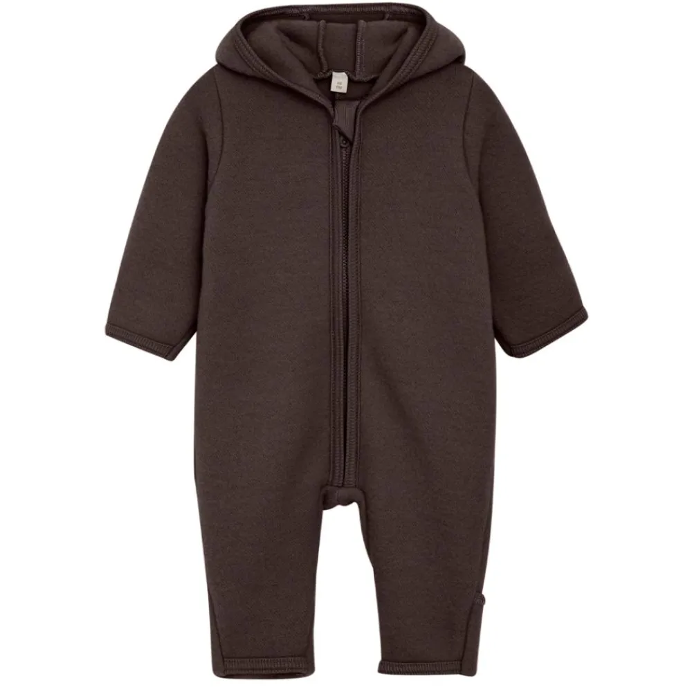 Huttelihut Babysuit Wool/Fleece, , Raisin Clearance