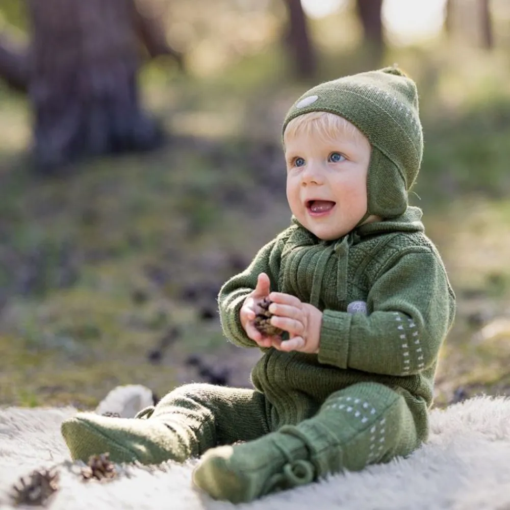 Lillelam Babytøfler, , Classic, Oliven Online