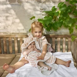 Elodie Badehåndkle, , Candy Stripes 75x75cm Hot