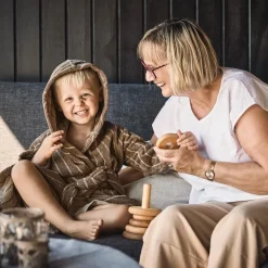 Leander Badekåpe, , Woodland, Mocca Online