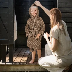 Leander Badekåpe, , Woodland, Mocca Online