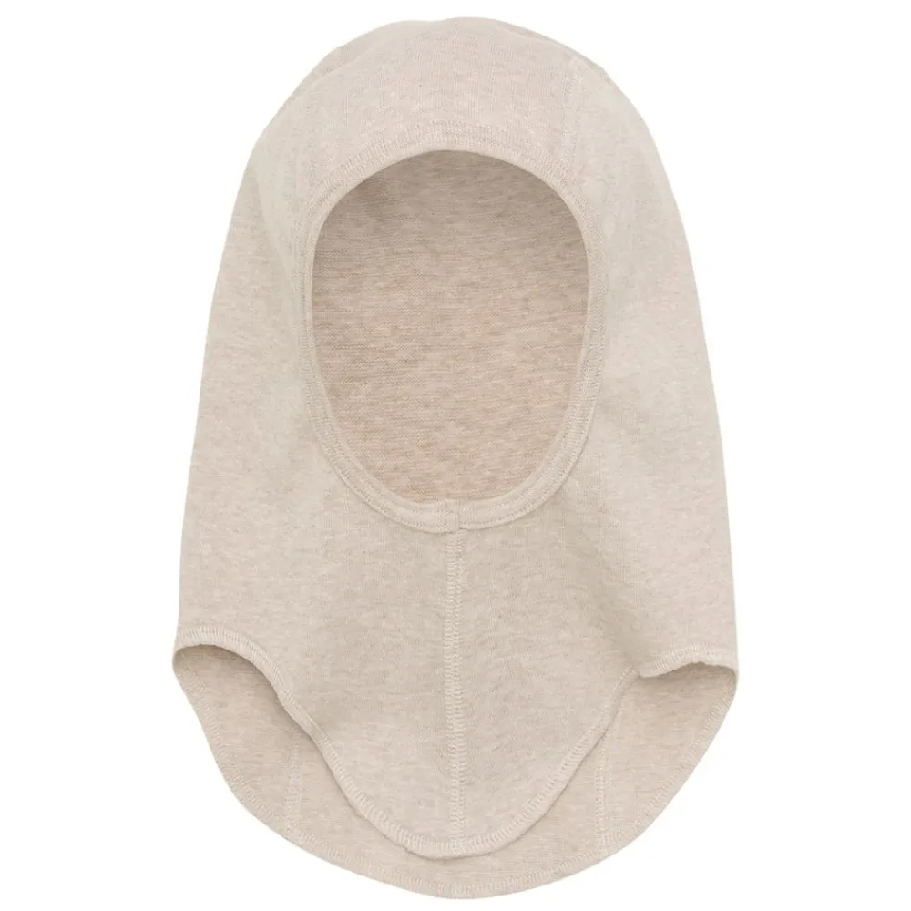 Huttelihut Balaclava, , Cotton Rib, Camel Melange New