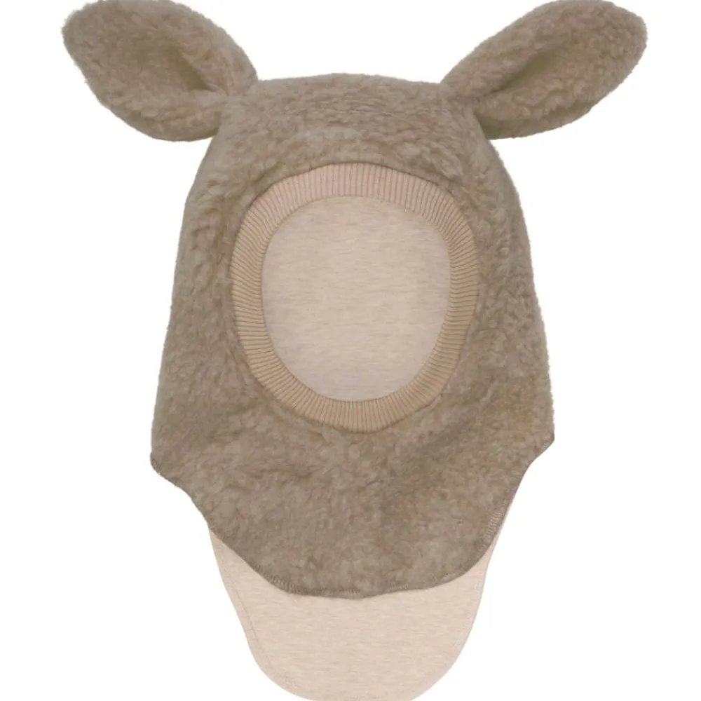 Huttelihut Balaclava, , Ears Wool Teddy, Camel Melange Discount