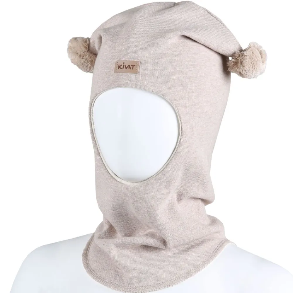 Kivat Balaclava, , Bomull, Beige m/logo Online
