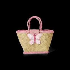 Rice Barnebag med sommerfuglmotiv, Rosa, Discount