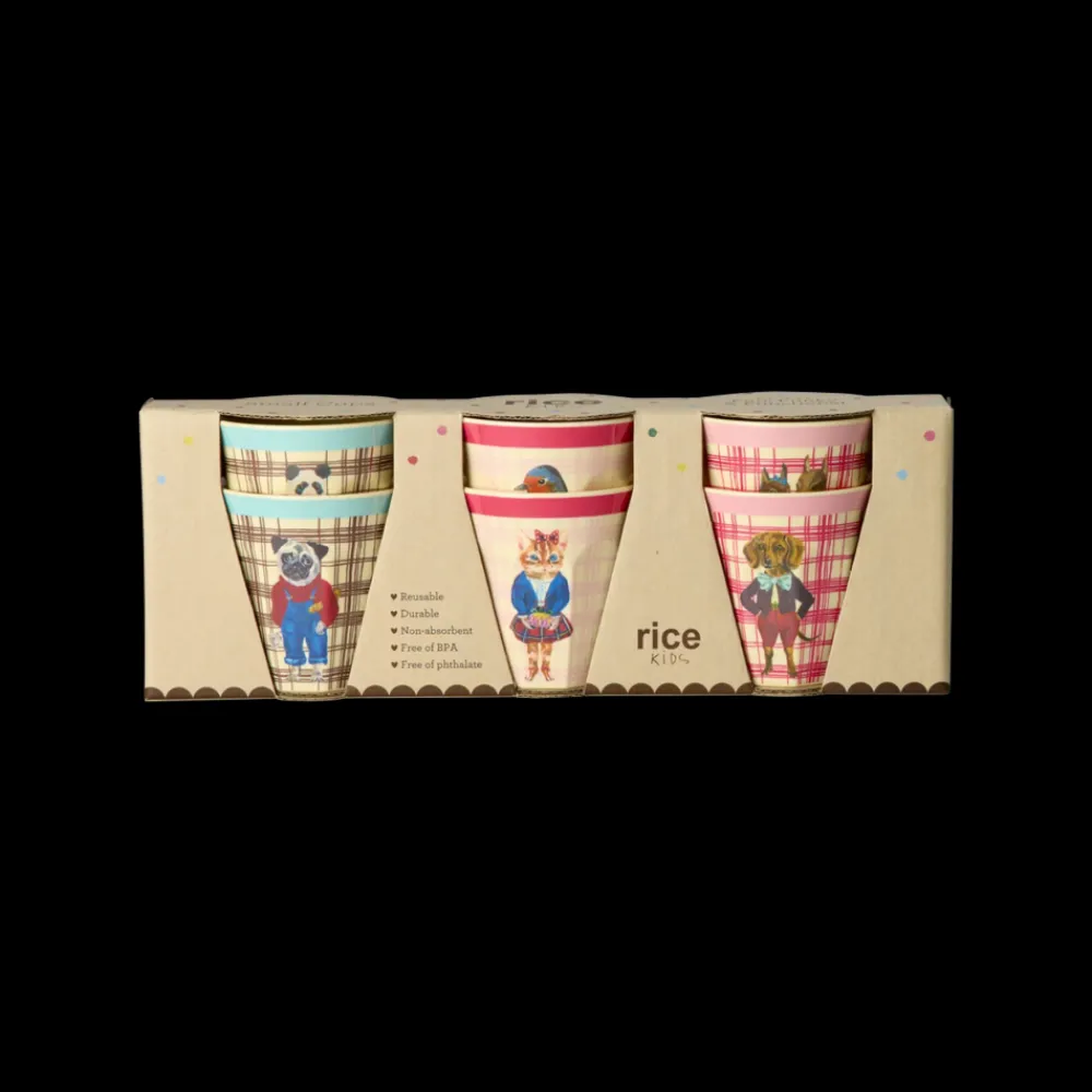 Rice Barnekopper med Nathalie Lété-design 160 ml, 6pk, Clearance