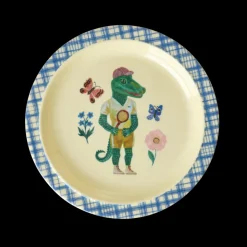 Rice Barnetallerken, Krokodille, Nathalie Lété-design blå, Best