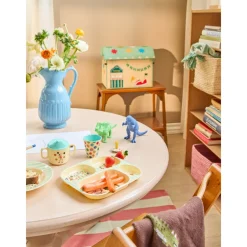 Rice Barnetallerken med 4 rom, Mint karnevalmotiv, Clearance