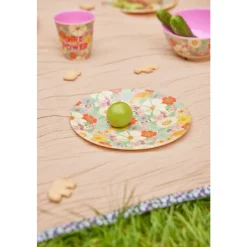 Rice Barnetallerken med blomsterdesign, New