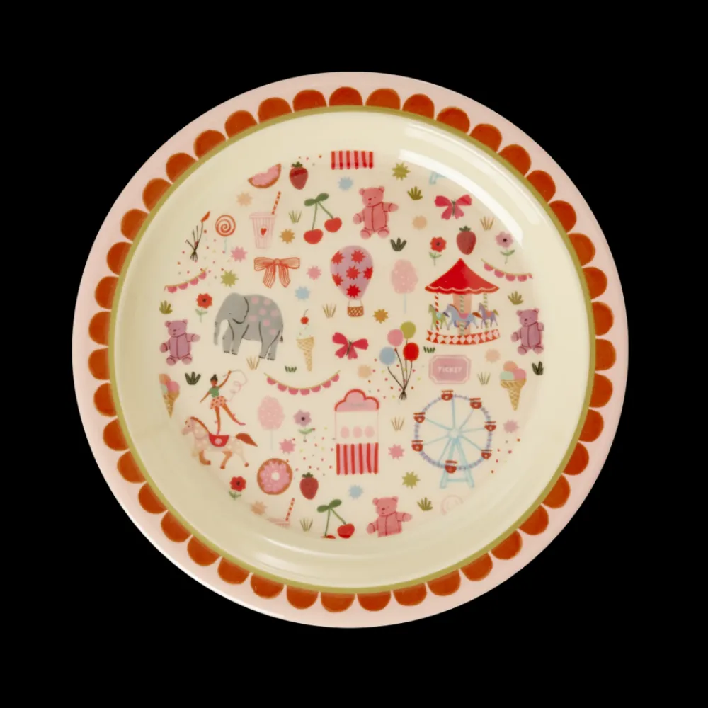 Rice Barnetallerken, Rosa karnevalmotiv, Clearance