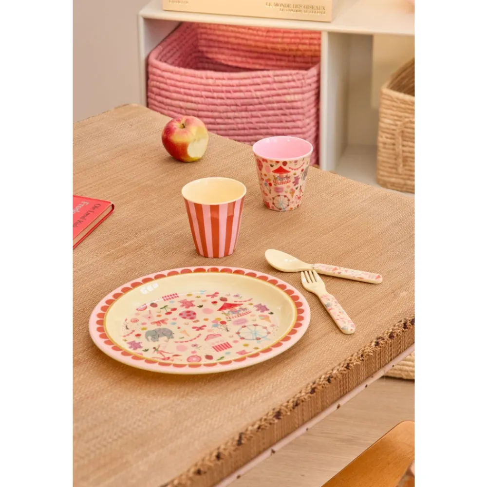 Rice Barnetallerken, Rosa karnevalmotiv, Clearance