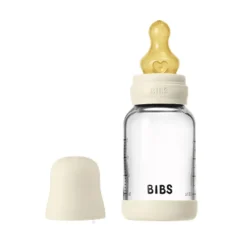 BIBS Glassflaske, Latex, 120 ml, Slow Flow, Ivory New
