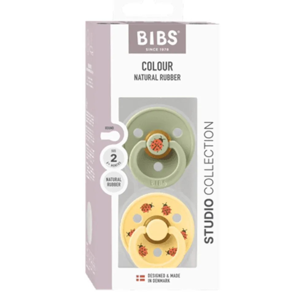 BIBS Smokk, 2 pk, Ladybug, Latex Size 2, Sage Mix Online