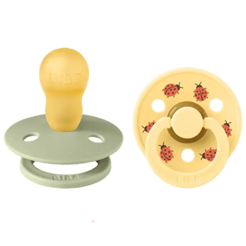 BIBS Smokk, 2 pk, Ladybug, Latex Size 2, Sage Mix Online