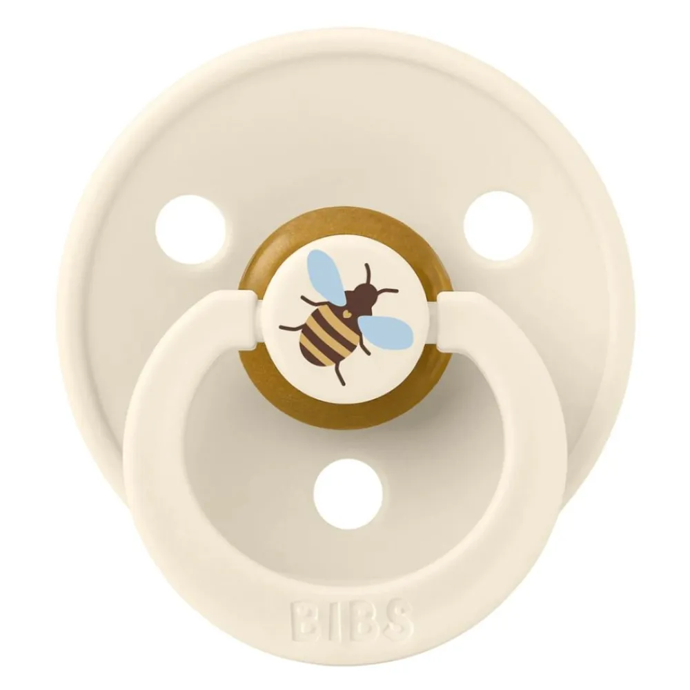 BIBS Smokk, Bumblebee, Latex, Size 2, Ivory Discount