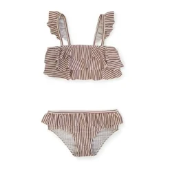 MINI A TURE Bikini, , Giulia, Acorn Brown Stripes