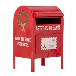 Bloomingville Carlo Deco Postkasse, Rød Metall