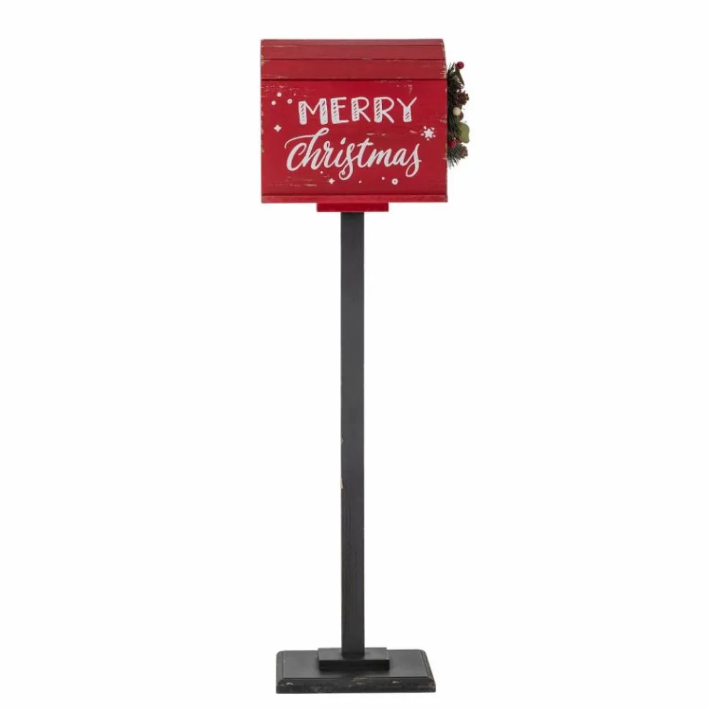 Bloomingville Carlo Deco Postkasse, Rød Outlet