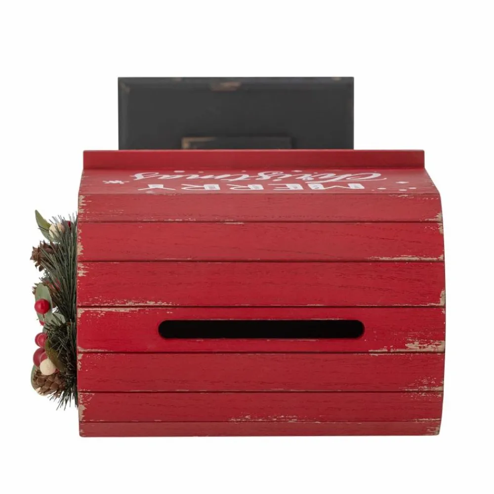 Bloomingville Carlo Deco Postkasse, Rød Outlet