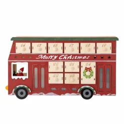 Bloomingville Edward Kalender m/lys, Rød Online