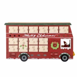 Bloomingville Edward Kalender m/lys, Rød Online