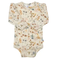 Joha Body, , Merinoull, Blomster, Offwhite Discount