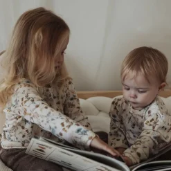 Joha Body, , Merinoull, Blomster, Offwhite Discount