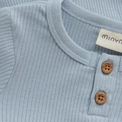 Body LS Rib, Minymo, Blue, Blue Fog
