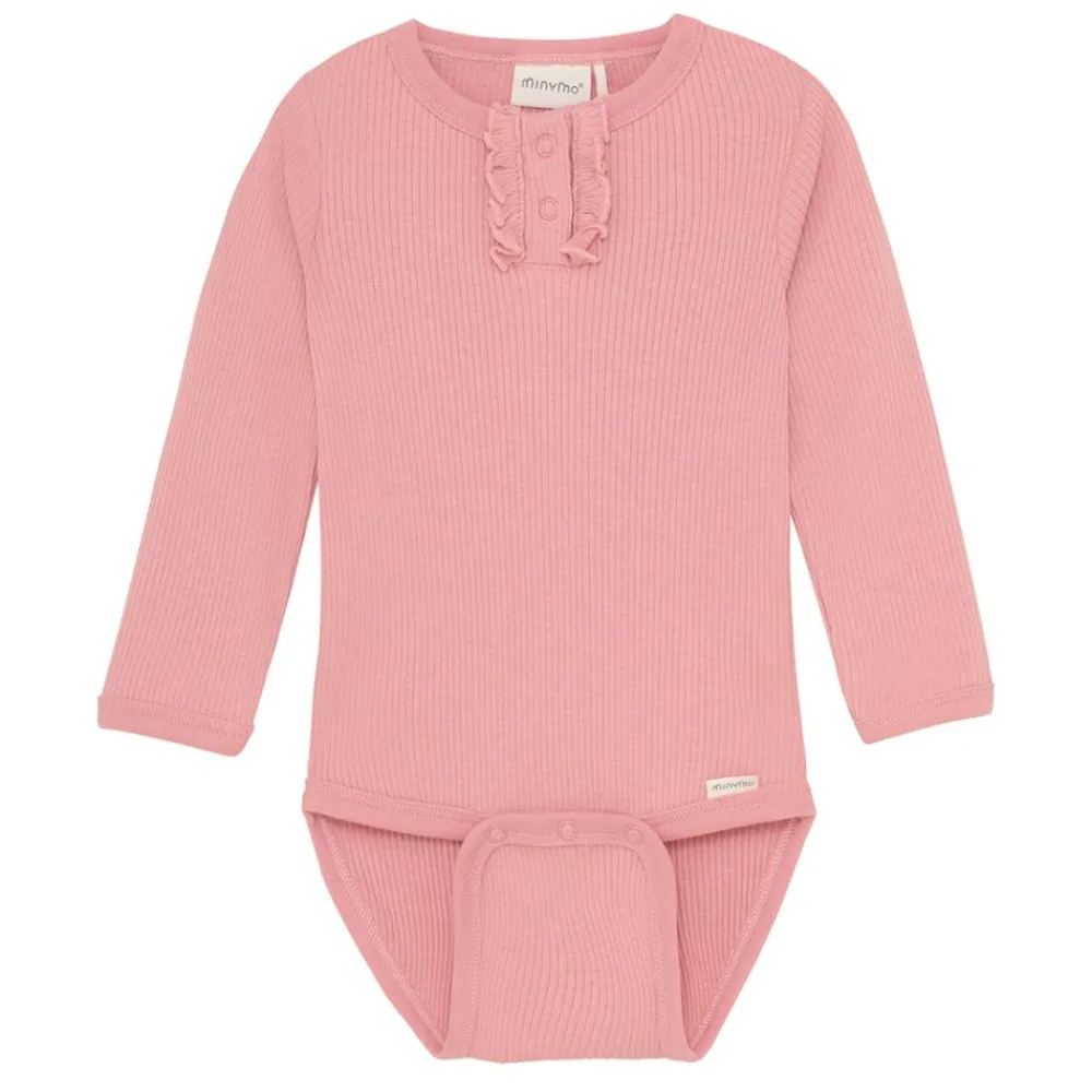 Body LS Rib, Minymo, Rose Quarts, Rosette Online