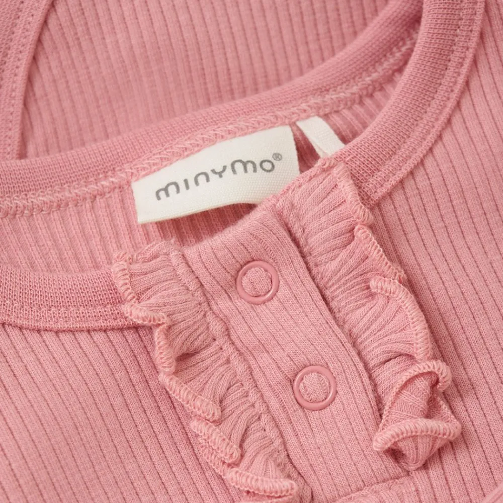 Body LS Rib, Minymo, Rose Quarts, Rosette Online