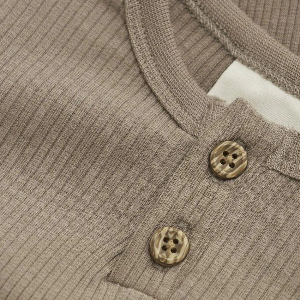 Body LS Rib, Minymo, Taupe Gray Clearance