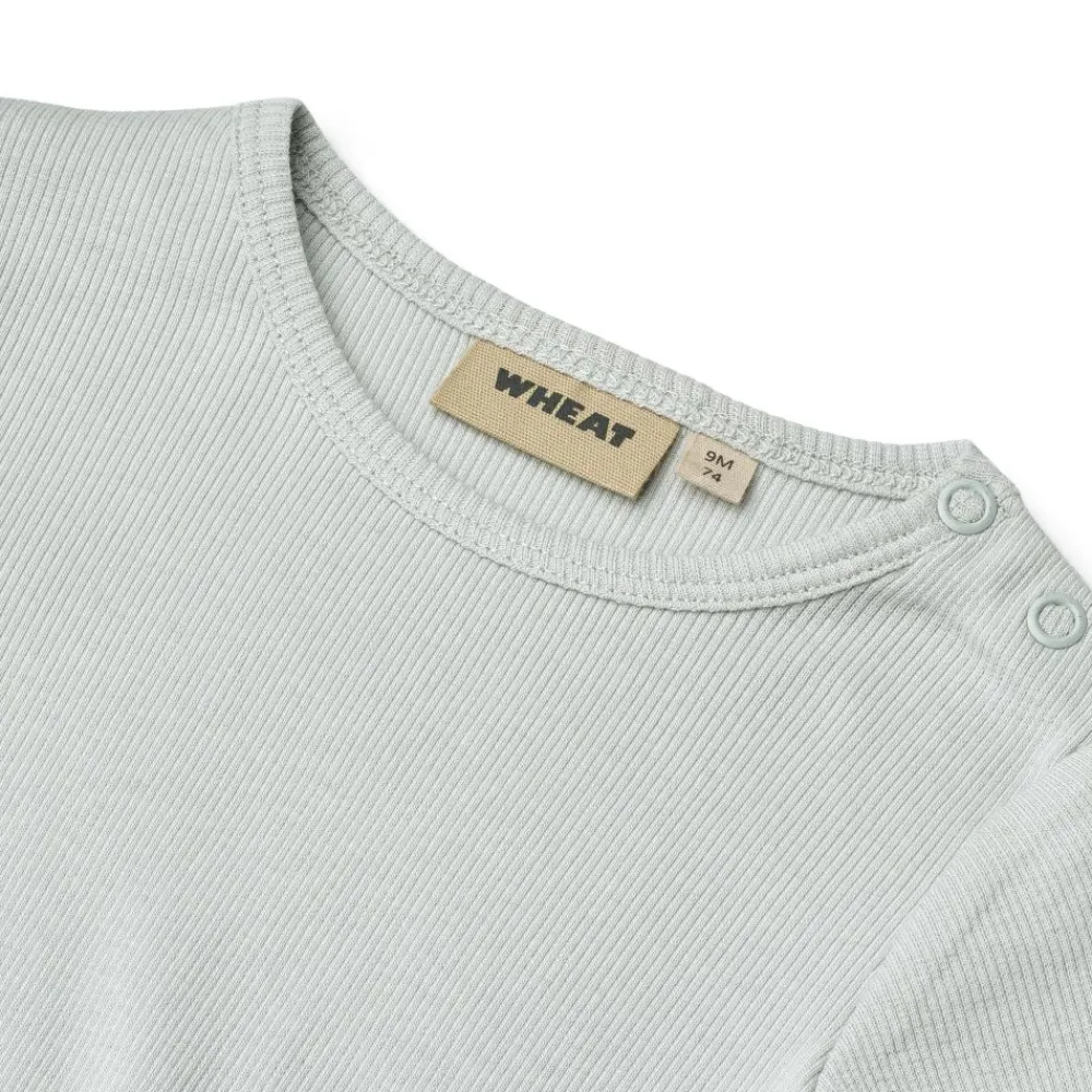Wheat Body, , Rib, Spencer, Soft Blue