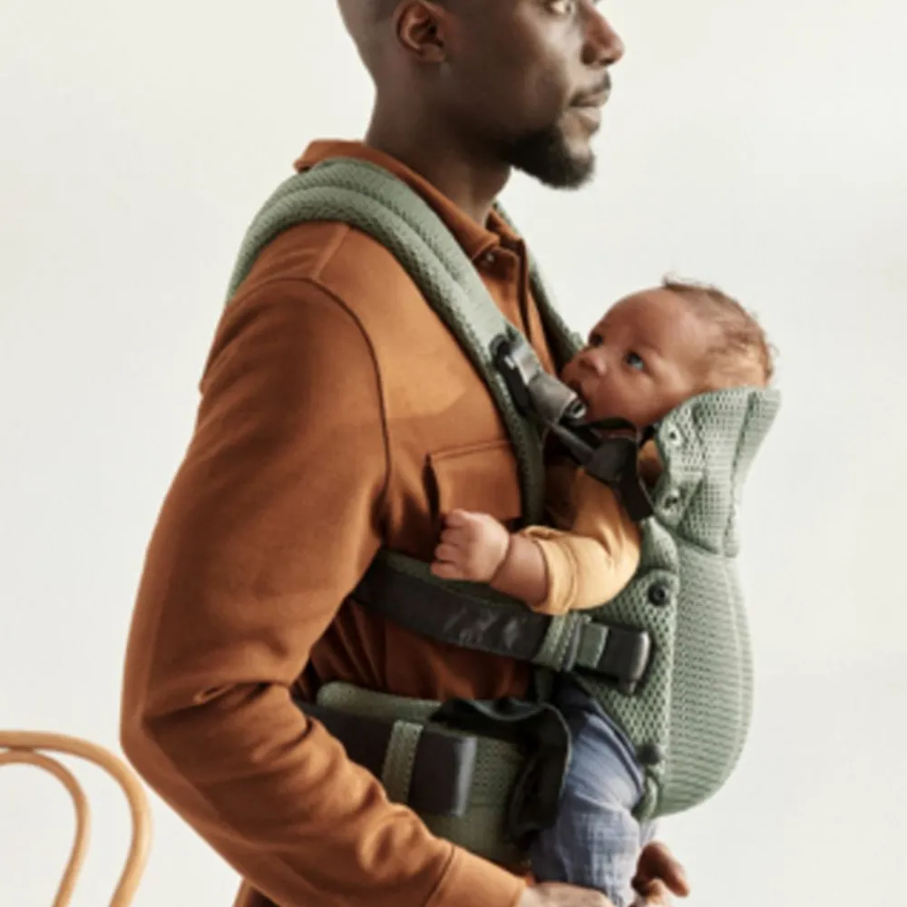 Babybjørn Bæresele, Harmony, 3D-Mesh, Mørkegrønn Hot