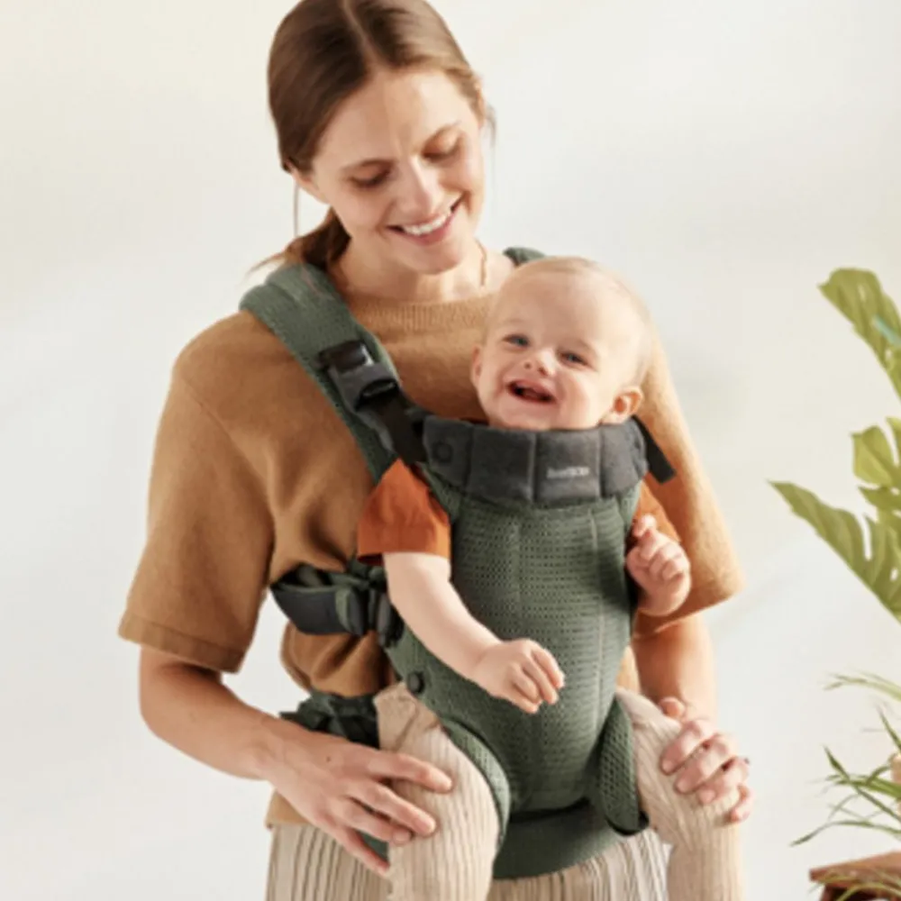 Babybjørn Bæresele, Harmony, 3D-Mesh, Mørkegrønn Hot