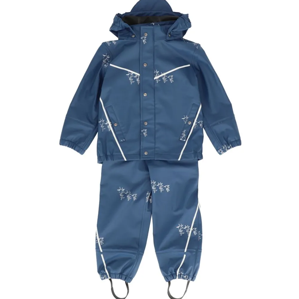 Gullkorn Bukkene Regntøysett, Design, Stormblå New