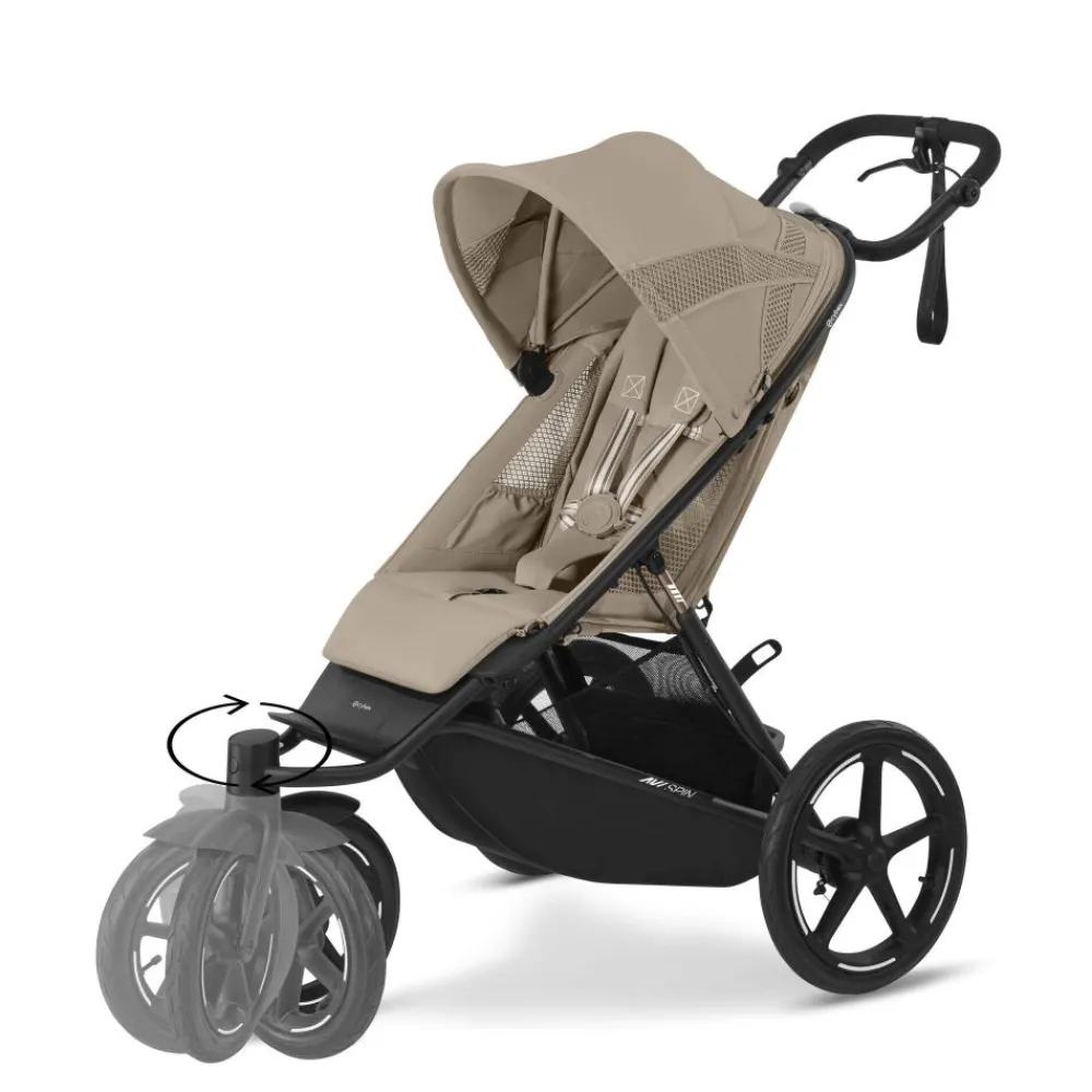Cybex Avi Spin, BLK Almond Beige, Barnevogn Sale