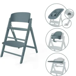 Cybex Click & Fold 4-in-1, Stone Blue, Høystol Outlet