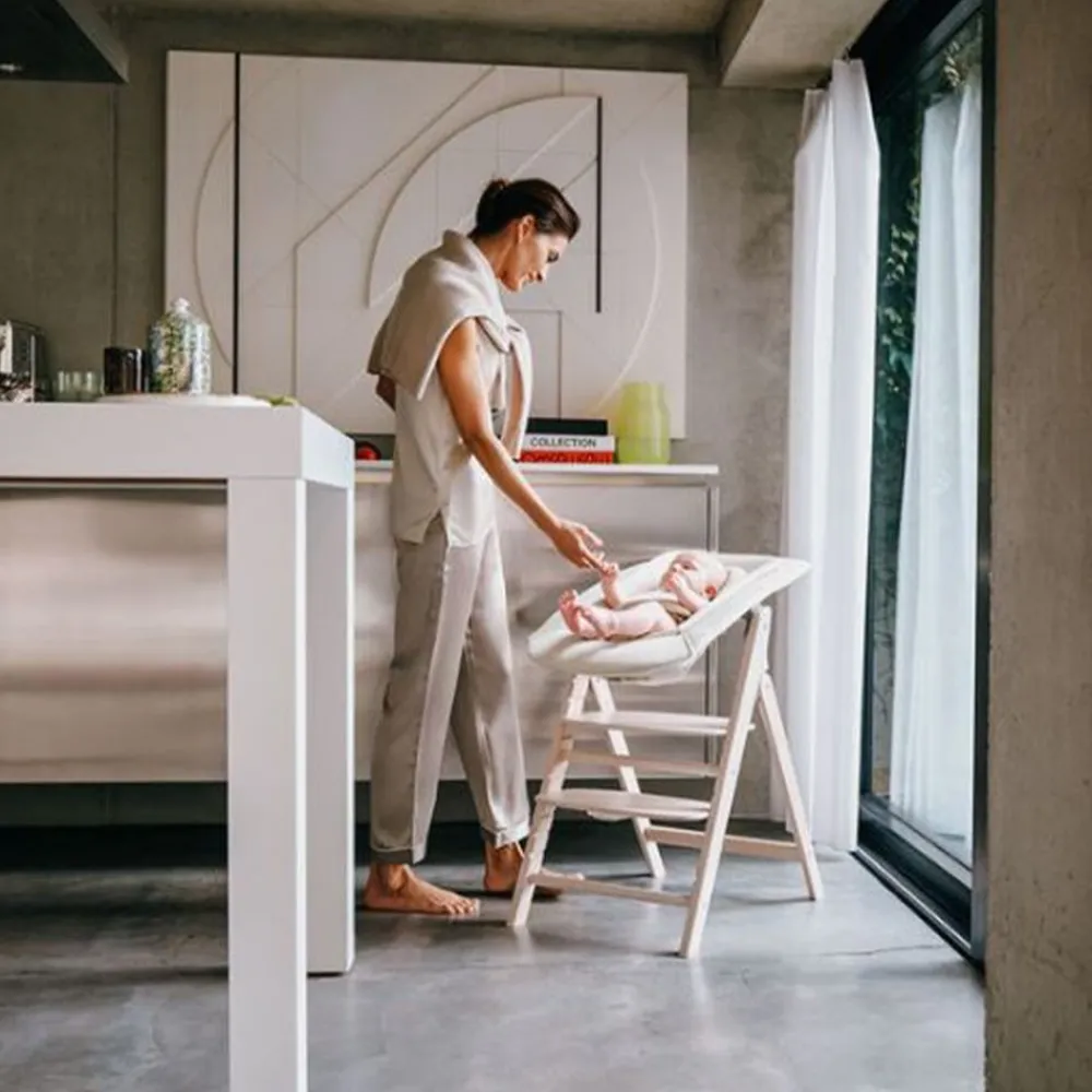 Cybex Click & Fold, White, Spisestol New