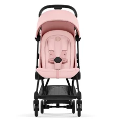 Cybex Coya, Matt Black, Peach Pink, Barnevogn Hot
