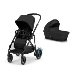 Cybex eGazelle S, BLK, Moon Black, Komplett barnevogn Hot