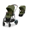 Cybex eGazelle S, Moss Green Khaki, 2 x sittedeler, Komplett barnevogn Sale