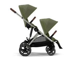 Cybex eGazelle S, Moss Green Khaki, 2 x sittedeler, Komplett barnevogn Sale