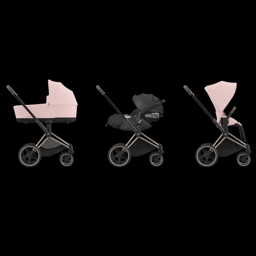 Cybex e-Priam, Rose Gold/Peach Pink, Komplett barnevogn