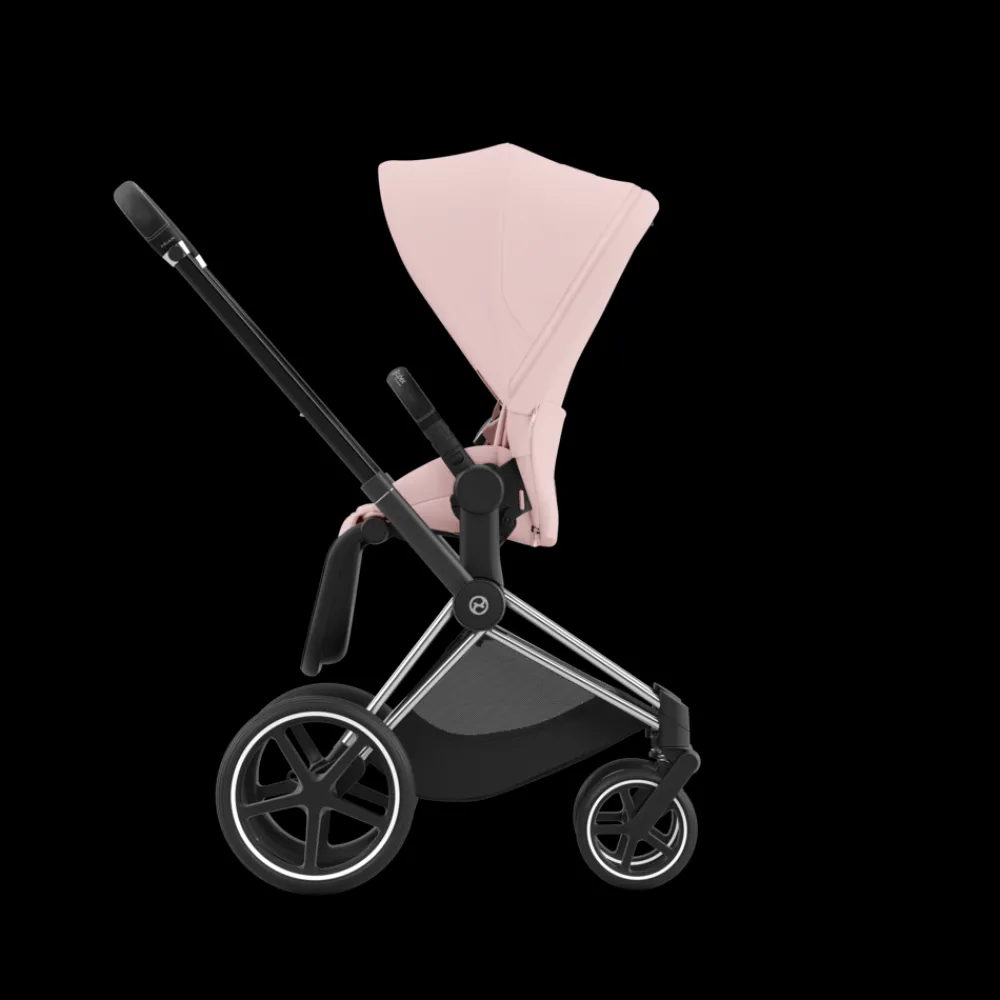 Cybex Priam, Chrome Black/Peach Pink, Barnevogn Clearance